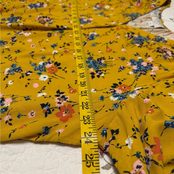 𝙎𝙩 𝙅𝙤𝙝𝙣'𝙨 𝘽𝙖𝙮 Floral Top XL Peasant Style Yellow - Picture 13 of 15